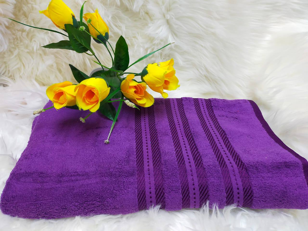 His large cotton towels