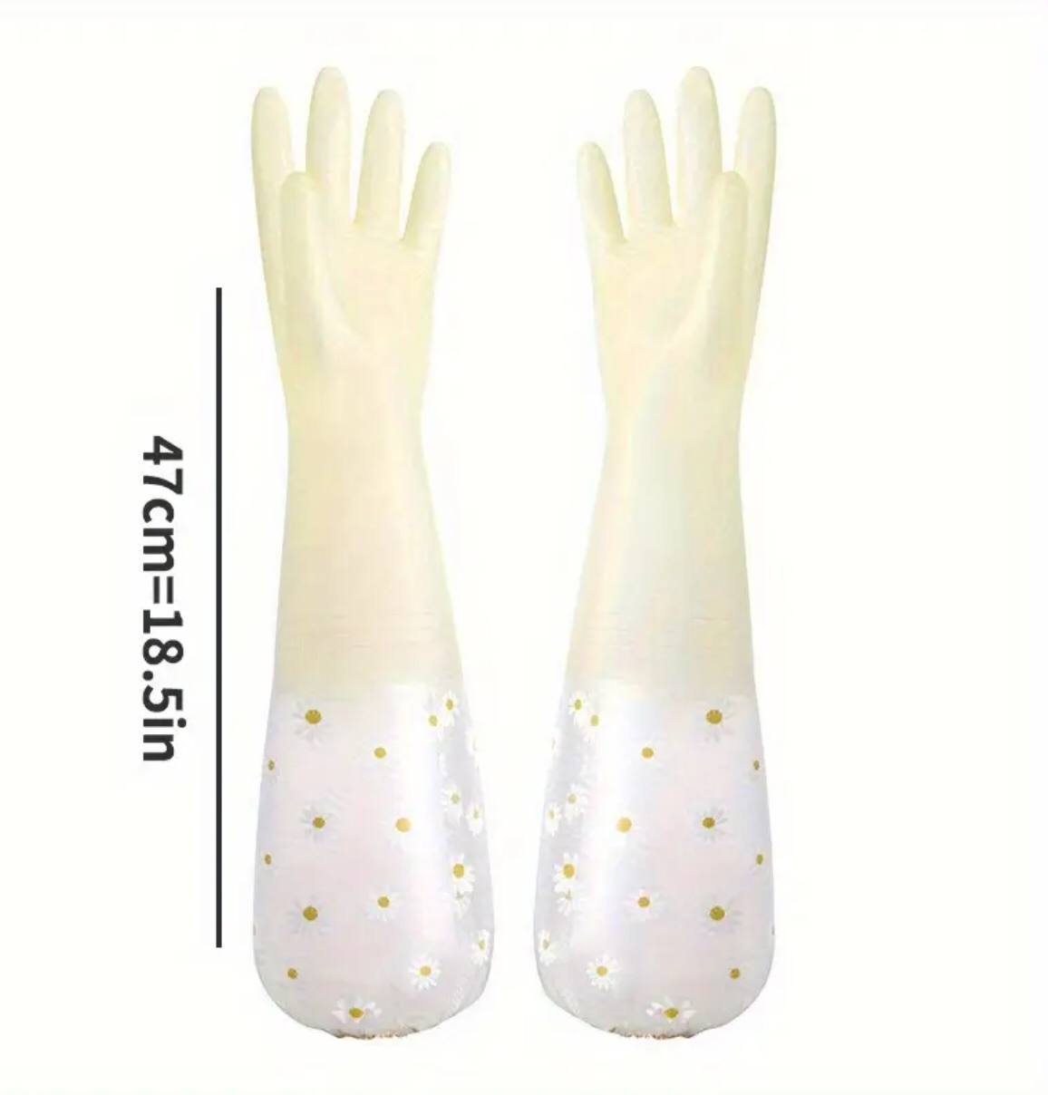 1 Pair Of Thermal Dishwashing Gloves, Thick And Durable, Waterproof Non-slip.