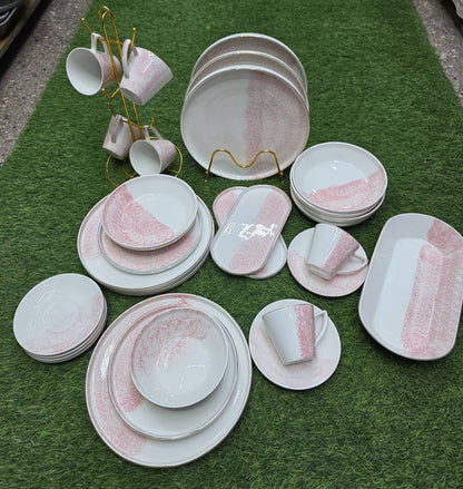 39pcs Dinner set Elegant Double Glaze European Porcelain Dinner set