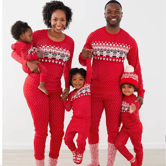 Family Matching Christmas Pajamas Xmass Sleepwear Nightwear Outfits