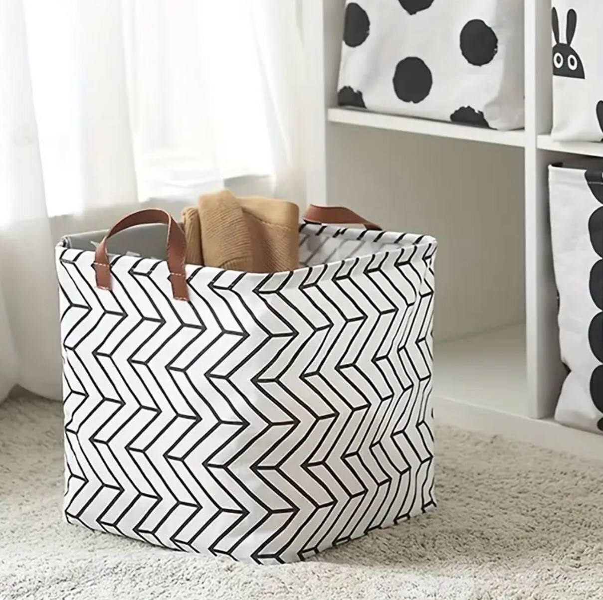 Laundry Basket Cotton and Linen