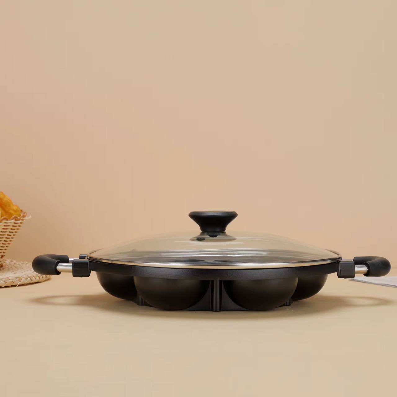 12Holes Non stick round {Vitumbua,scones,waffles && cookies} maker..