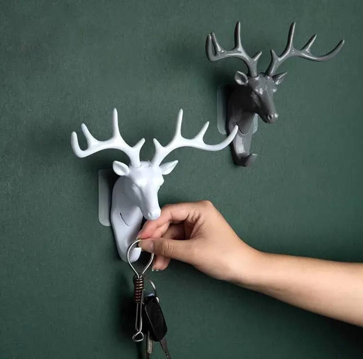 wall hanging hook vintage deer