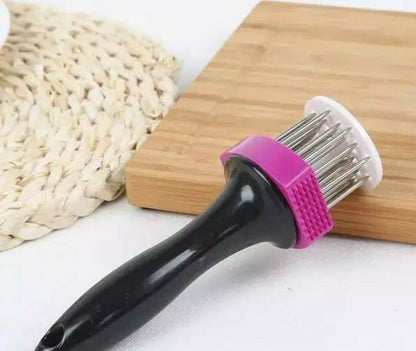 2 in 1 Meat Tenderizer Tool, 21 Stainless Steel Meat Tenderizer Needle,
