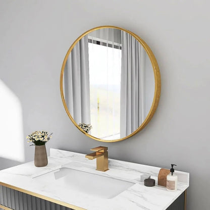 Contemporary Round Mirror For Bathroom Vanity, Entryway, Living room 
Size: 90cm