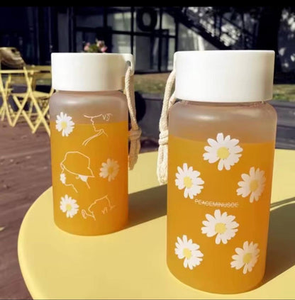 Cute transparent water bottles