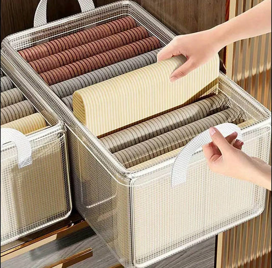 Thick transparent fabric closet organizer