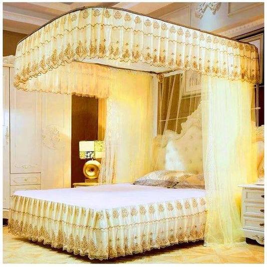 Two stand mosquito net with rails