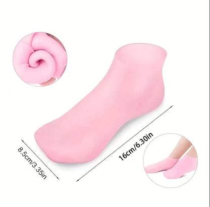 Silicone Moisturizing Spa Gel Heel Socks Pair