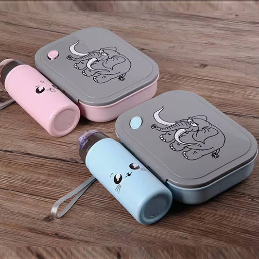 Quality durable 2in1 snack lunch box+water bottle