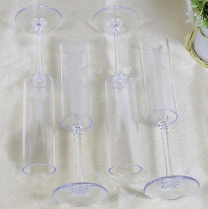 Elegant  Crystal Champagne Glass
 flutes 6pc