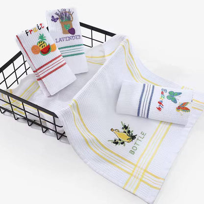 6pcs Microfiber Towel Absorbent Kitchen Cleaning Cloth
