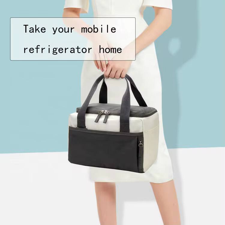 Portable multiple pockets women lunch bag(J)