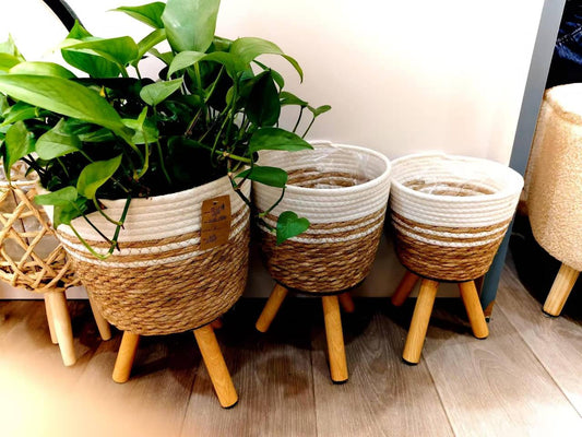 Kiondo planters with stand