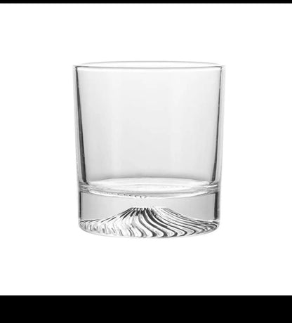 Threaded Heavy Base Crystal whiskey Glass 6pc