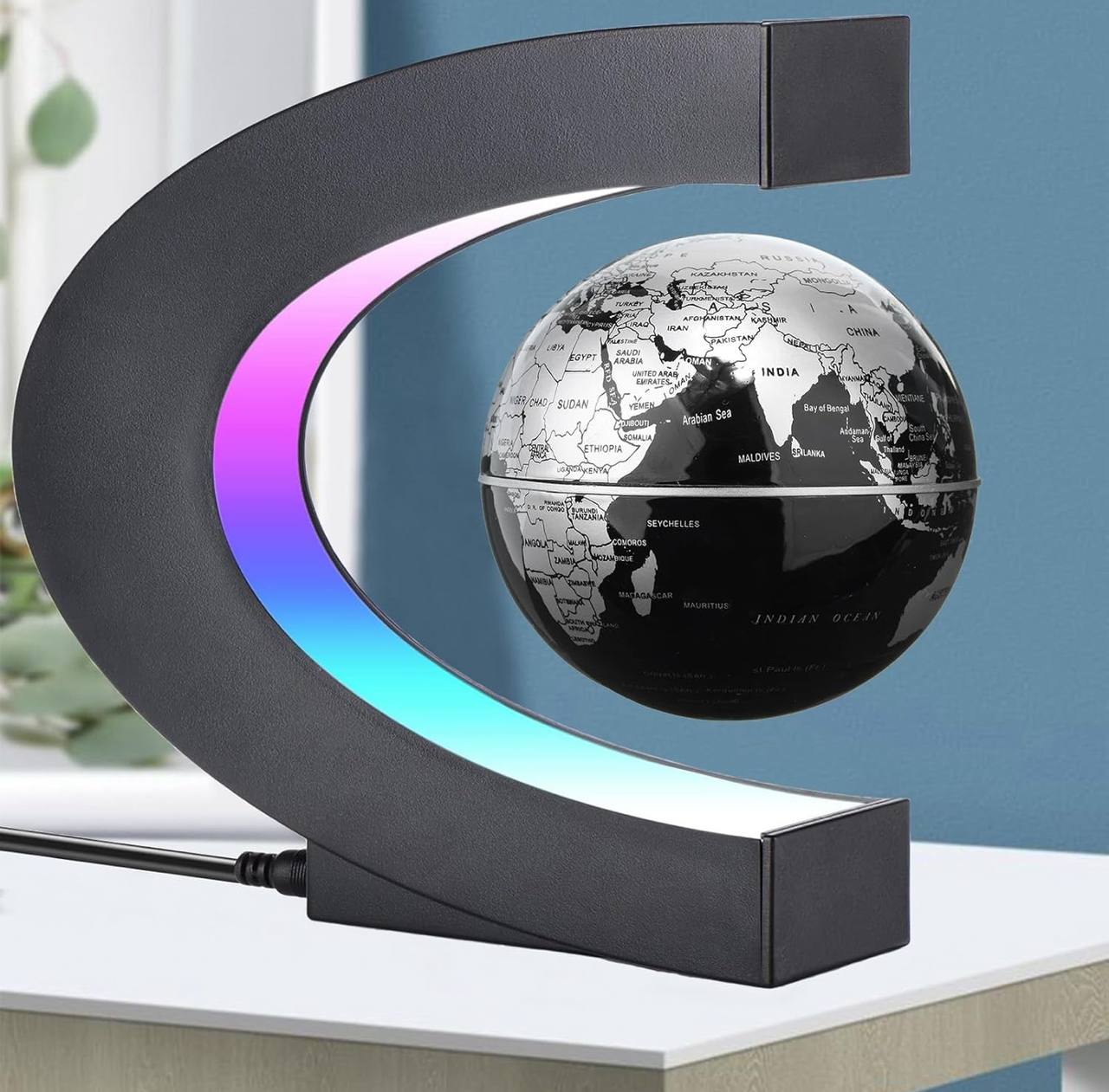 magnetic Floating Globe with world map