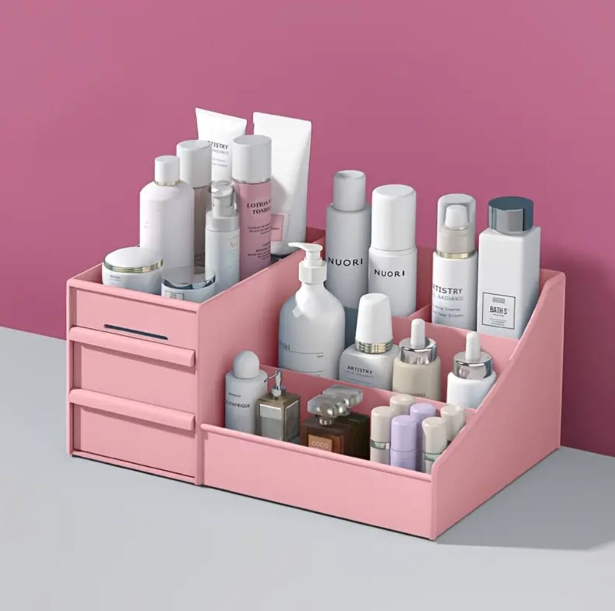 Pretty makeup organizer