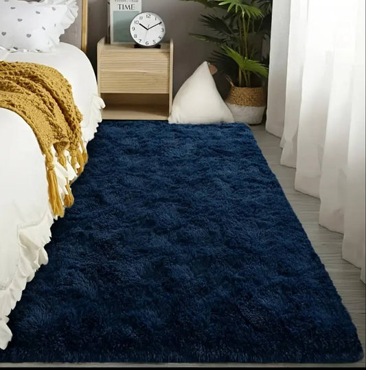Fluffy bed side mat