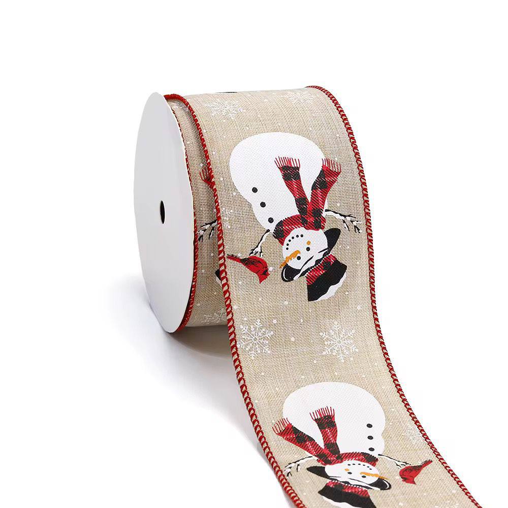 CHRISTMAS THEMED FLORAL GIFT PACKING DECORATIONS RIBBONS