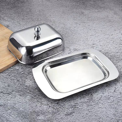 Metal Butter Dish with Lid