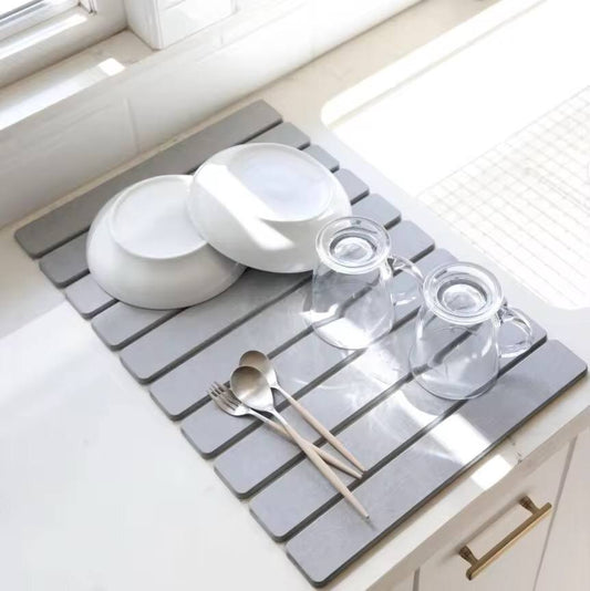 Multifunctional Fast Drying Stone Dish Drying Mat /Insulation Pad/ Bath Mat (60×40cm)