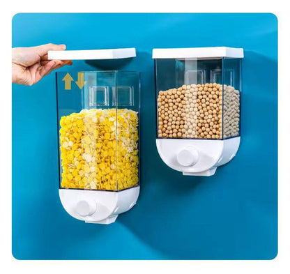 1kg (single pc) Wall Mounted Separate Rice Bucket Kitchen Cereal Dispenser.