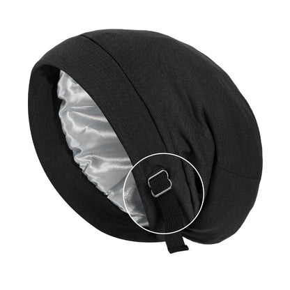 Unisex Hair Bonnet Beanie with Elastic Tie Band