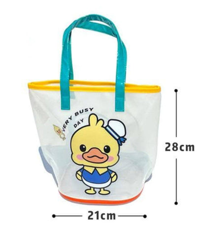 Clear tote duck bag, Sand Toy Storage Bag