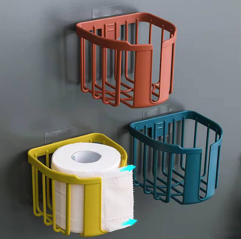 Punch-Free Toilet Paper Holder
