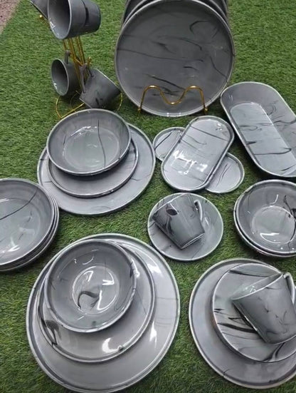 39pcs Dinner set Elegant Double Glaze European Porcelain Dinner set