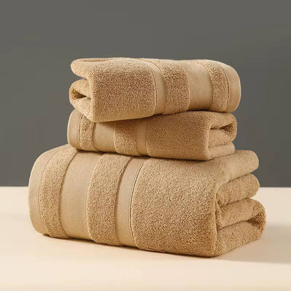 Combed Cotton Bath Towel Sets 3pcs