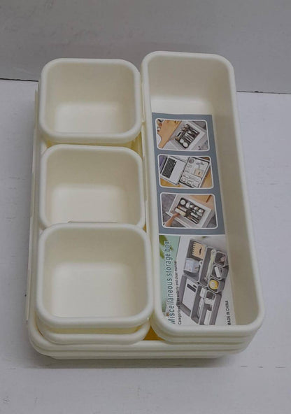 8pcs set Adjustable plastic drawer organiser