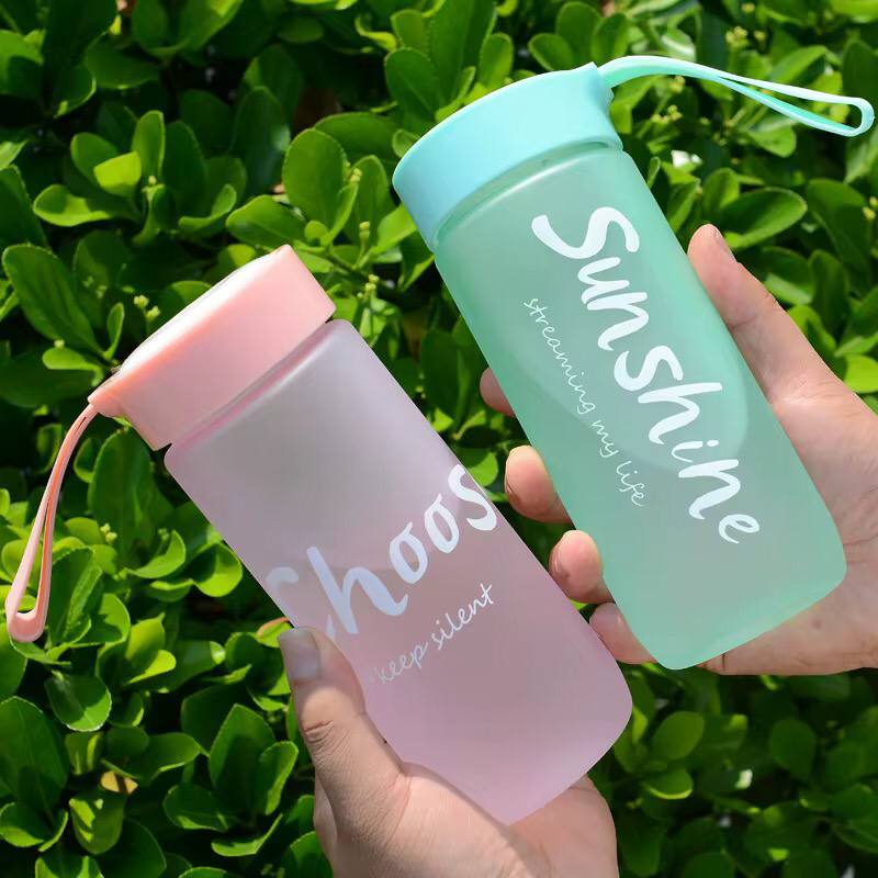 Frosted water bottles
