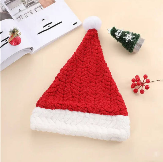 New Santa Hats For Adults And Kids Christmas Cap Creative Wheat Grain Santa Hats Party Caps Bobbles Hat