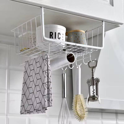 Kitchen Cabinet Under Shelf Double-layer Storage Rack