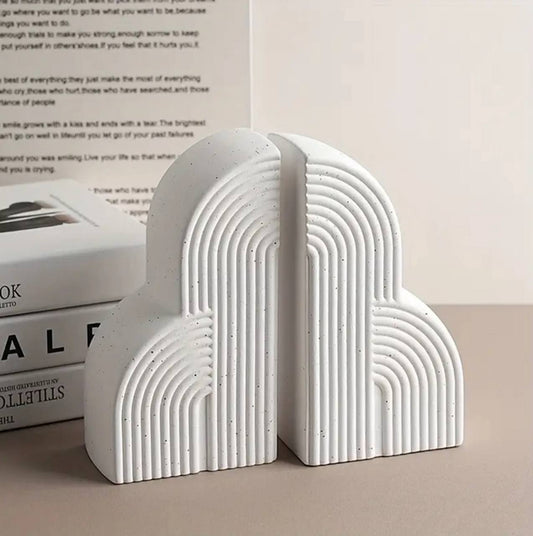 Arched bookend holders