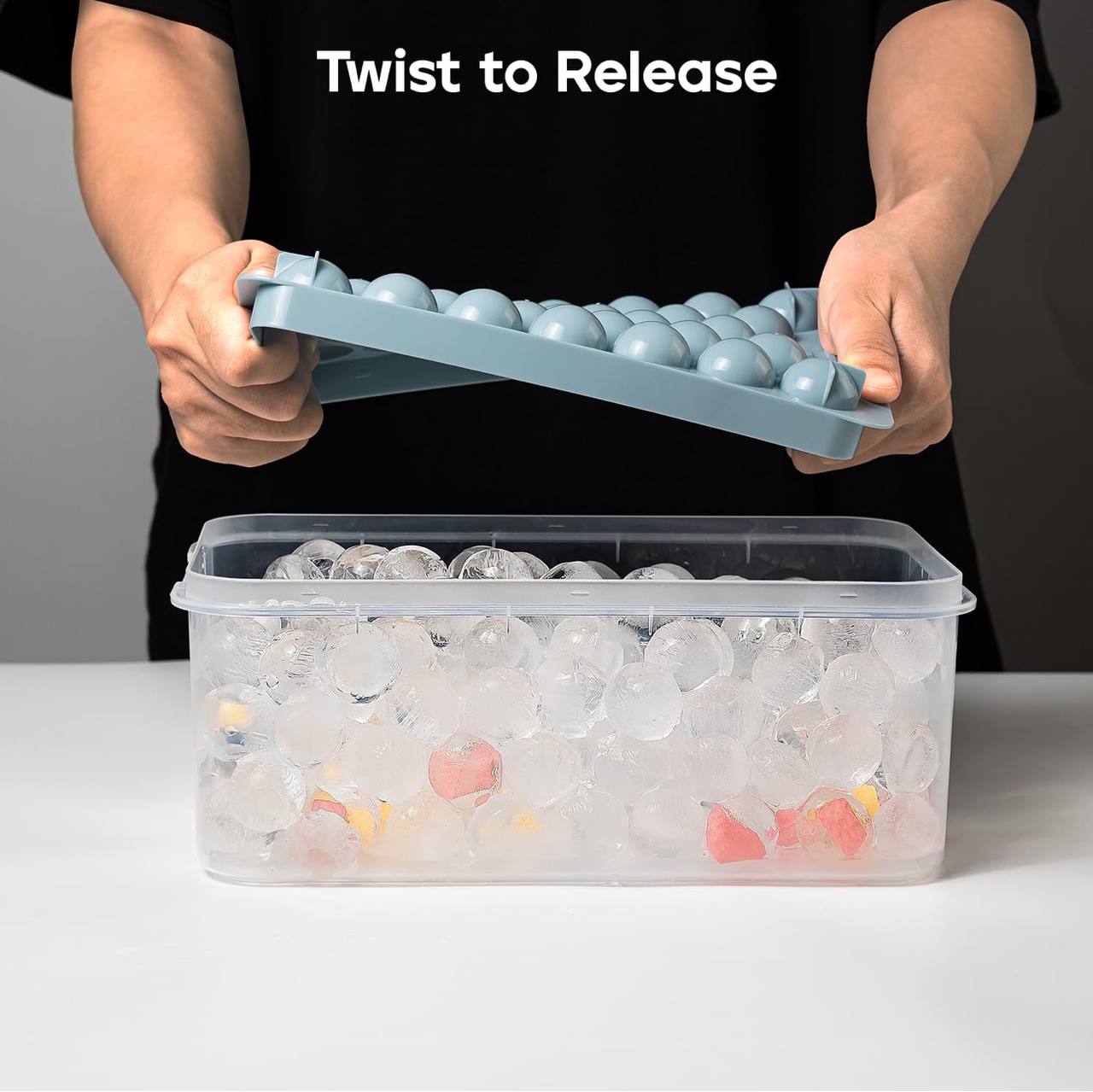 Round ice cube tray