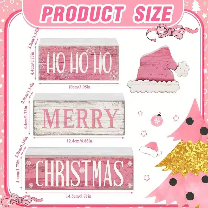 Rustic Wooden Christmas Table Decor