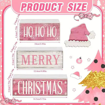 Rustic Wooden Christmas Table Decor