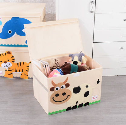 Luxury storage basket with lid