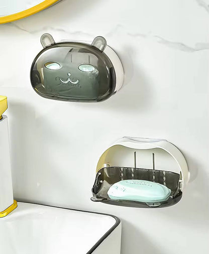 Cartoon Rabbit single Soap Holder With Cover