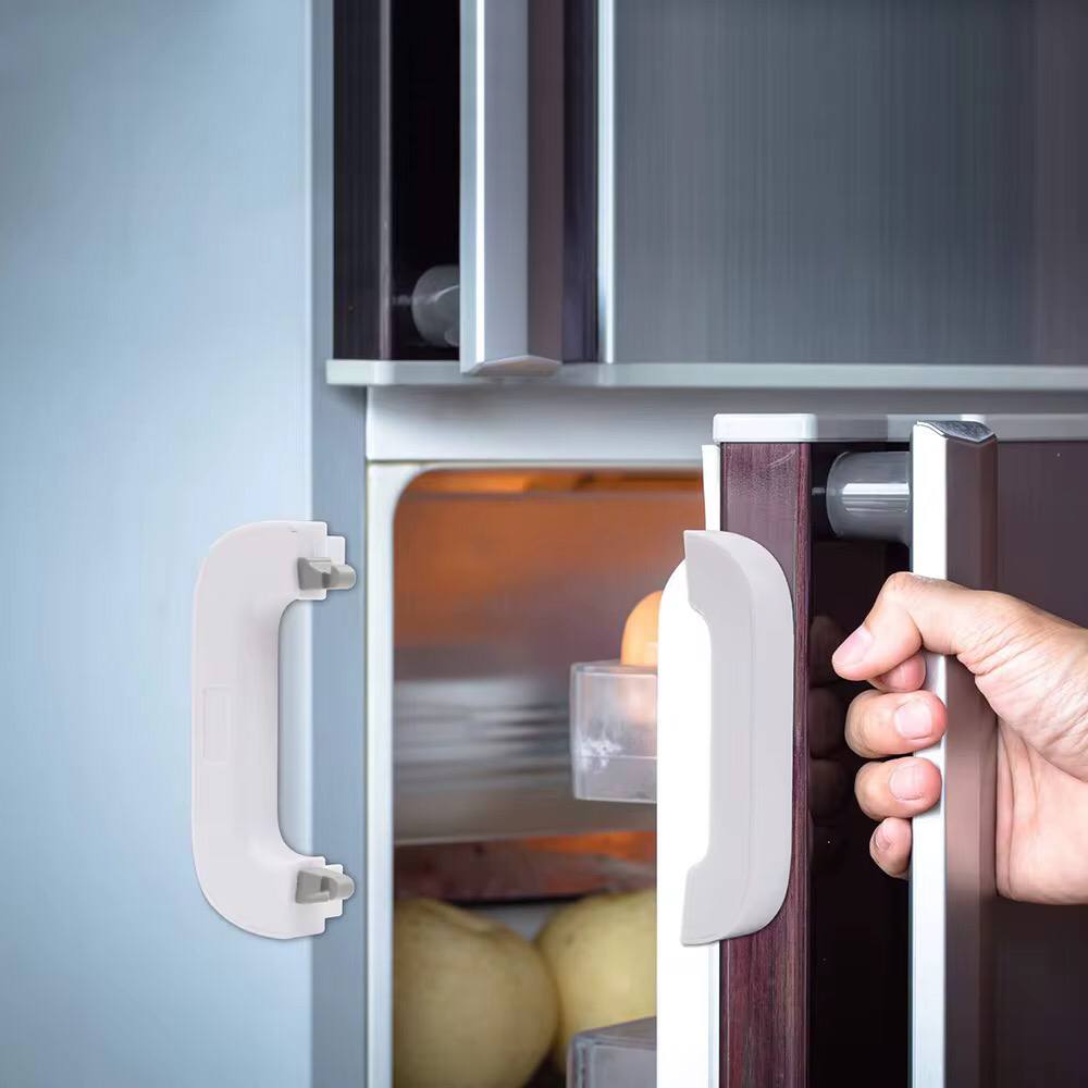 Multi-Function Safety Lock for Refrigerators & Cabinets