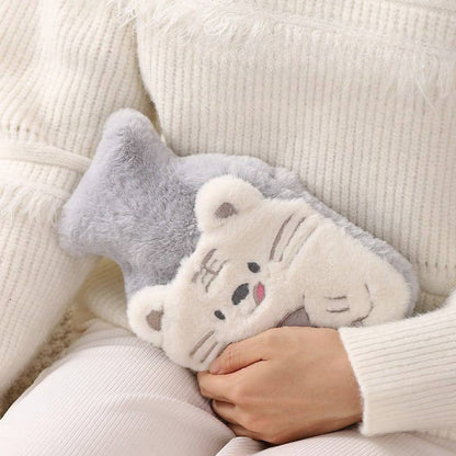 Pocket design hand warmer cute cartoon hot water bottle.