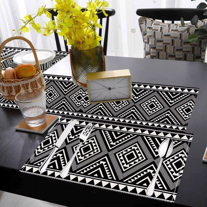 Bohemian Table Runner And Placemats Set