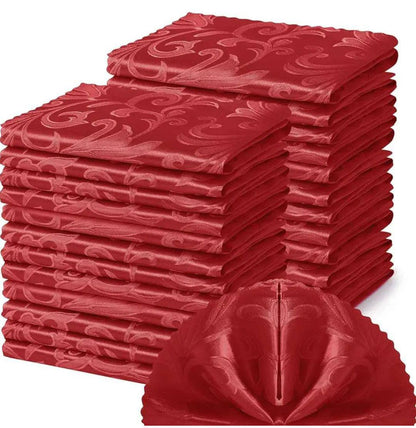 Themed dinning napkins 
Red
Green 
White