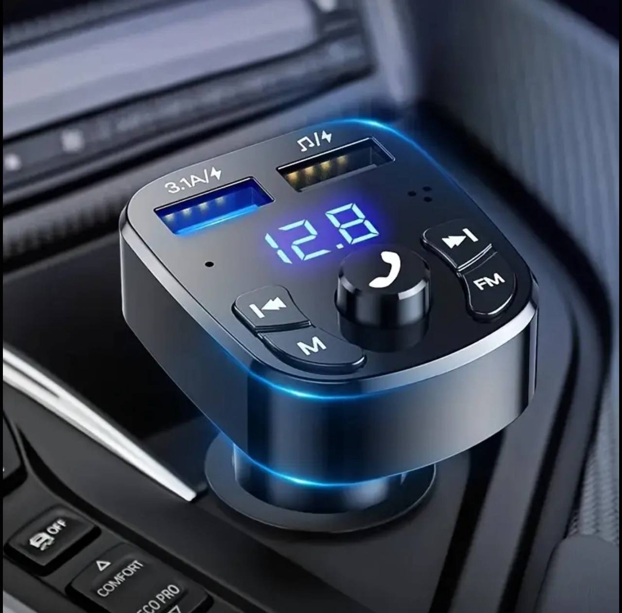 Car charger FM transmitter,mp3 player , hands free call