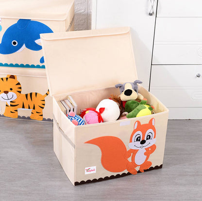 Luxury storage basket with lid