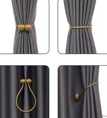 Magnetic curtain holders