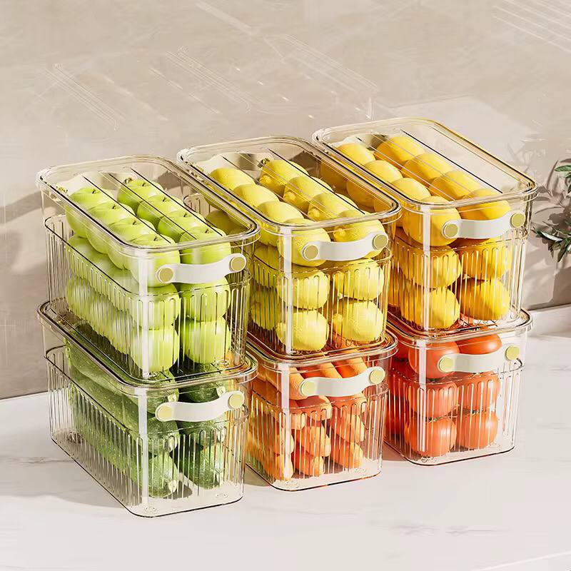 Stackable acrylic fridge containers