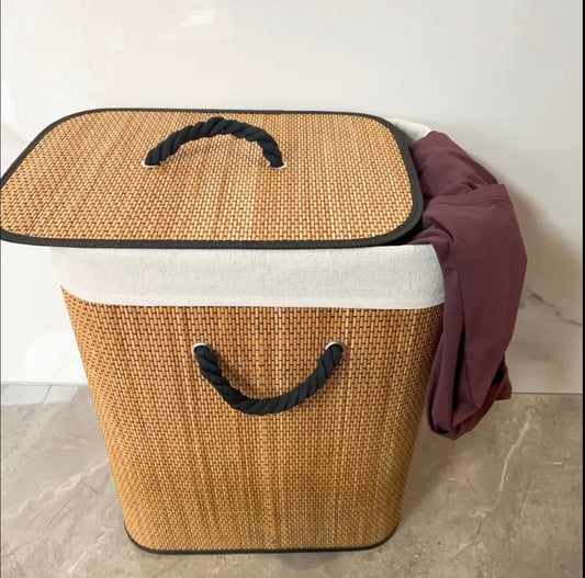 Customised Bamboo woven laundry Baskets